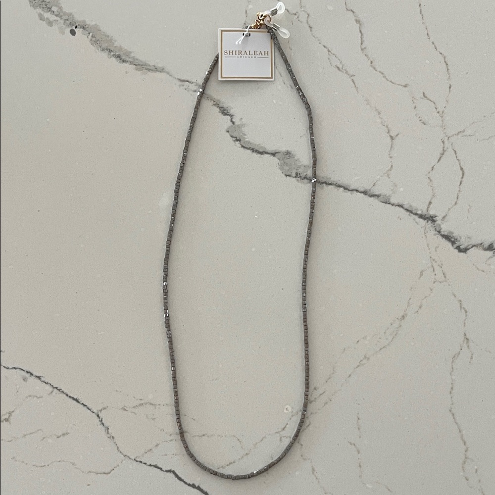 Shiraleah Sparkling Gray Glasses Chain